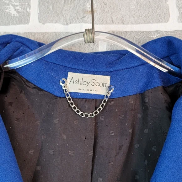 Ashley Scott Vintage 80's Made in USA Mid Length High Fashion Women's Coat - Picture 4 of 15